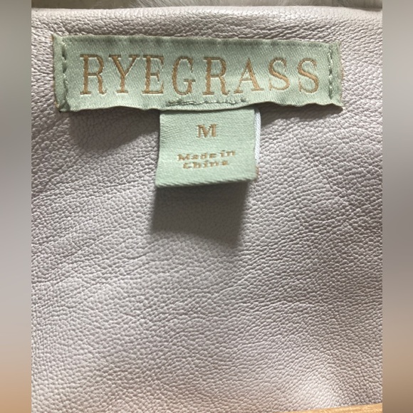 Ryegrass NWOT Soft leather jacket puff sleeves size medium Danier Dkny - Picture 9 of 11